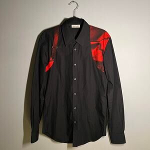Alexander mcqueen harness shirt black